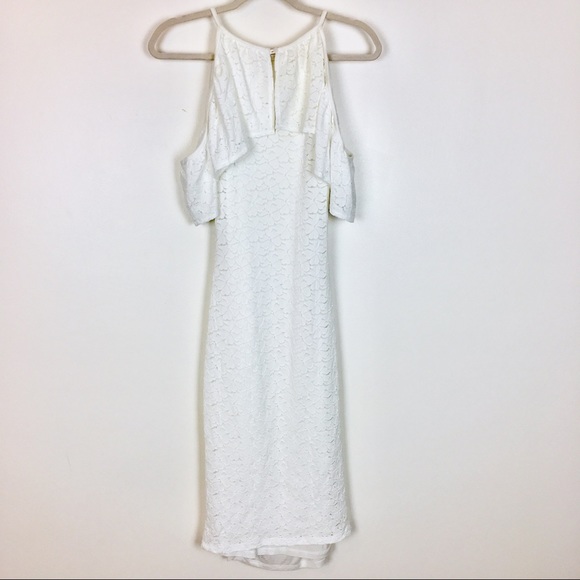 MiMi Maternity | White Floral Lace Cold Shoulder - Picture 6 of 8